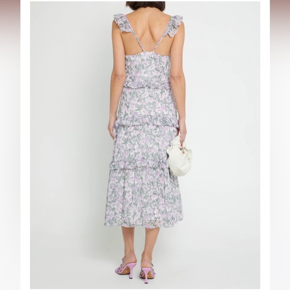 Few Moda o.p.t Ingrid Dress in Purple Floral - Picture 2 of 6